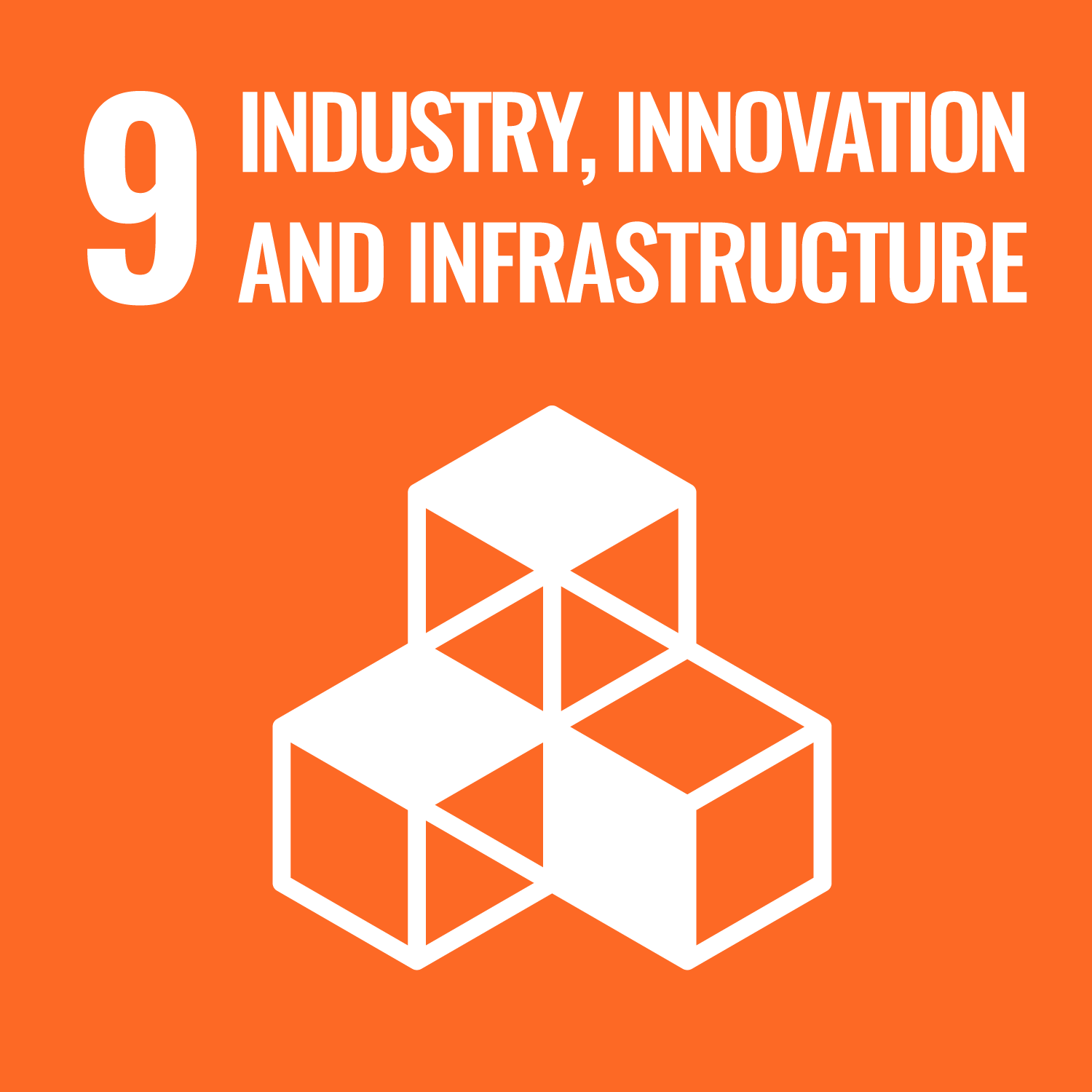Logo obbiettivo 9 SDG